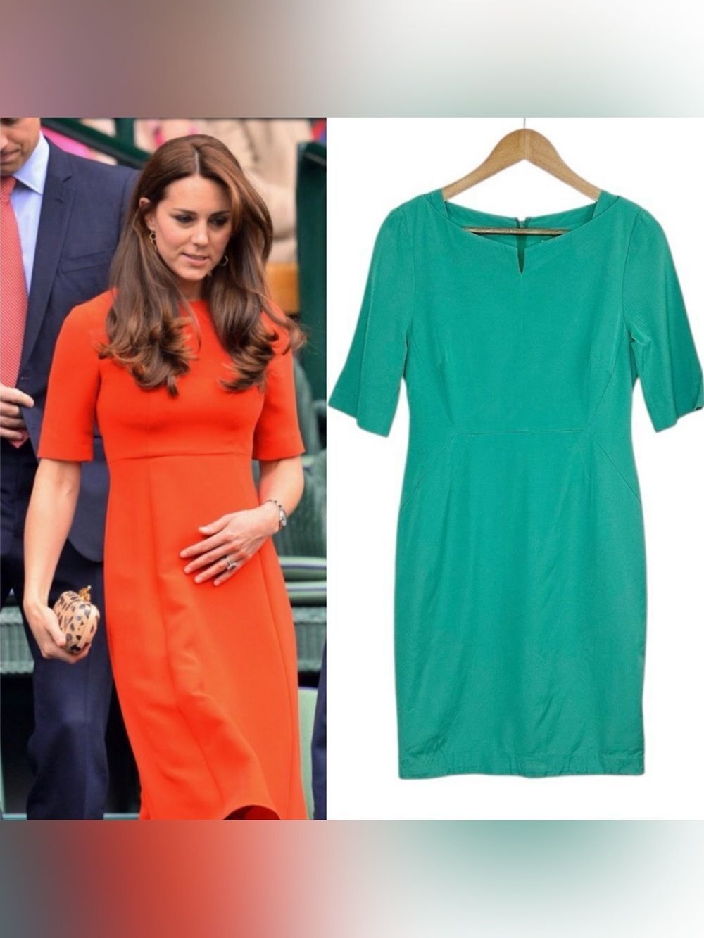 L.K. Bennett Sheath Dress Kelly Green Size 6, 36